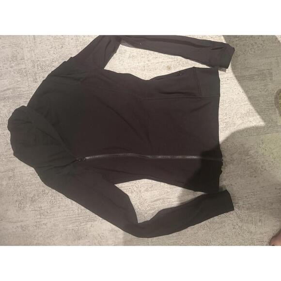 Lululemon Black Bhakti Yoga Asymmetrical Zip Jacket sz 6 - Picture 5 of 8